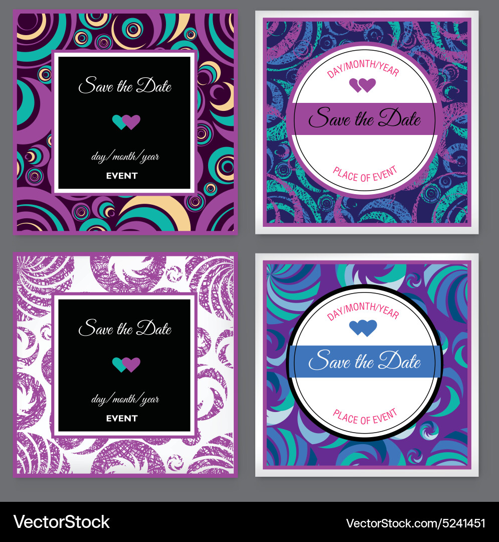Save the date 7 vector image