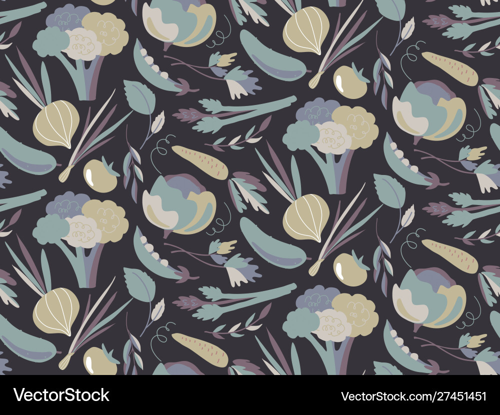 Seamless pattern with colorful fresh Seamless pattern with colorful fresh vector image