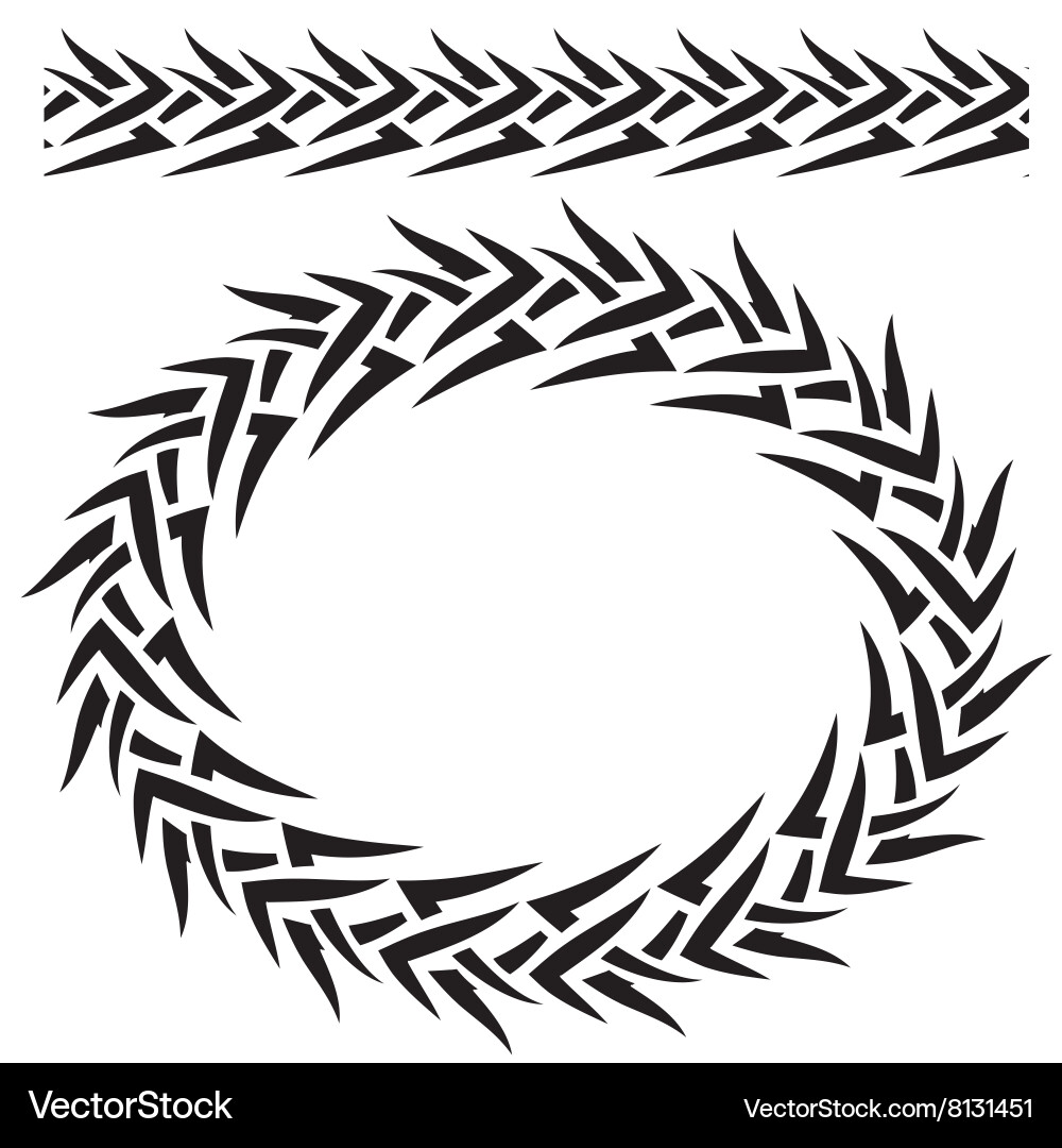 Set border and frame on white Vector Image