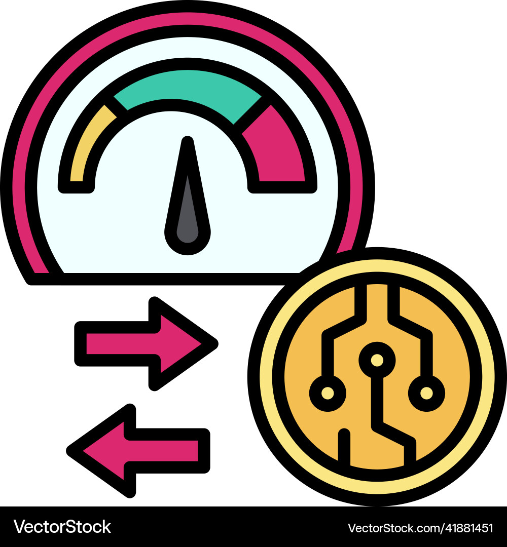 Transaction speed icon crypto related – Royalty-Free Vector | VectorStock