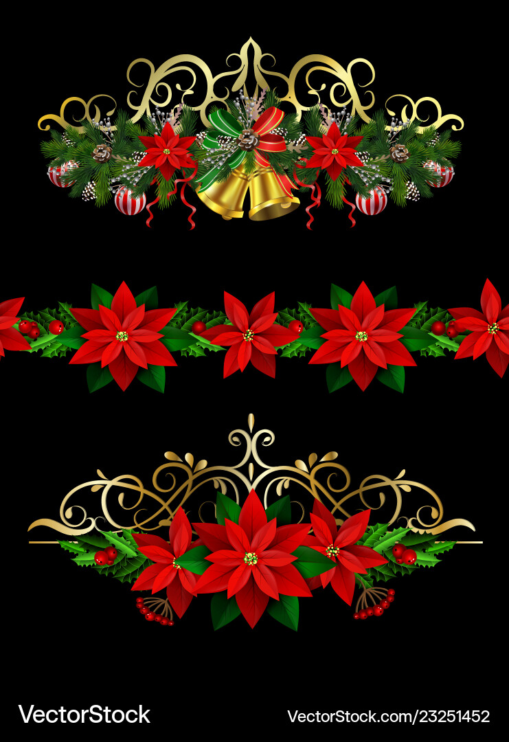 Christmas elements for your designs Royalty Free Vector