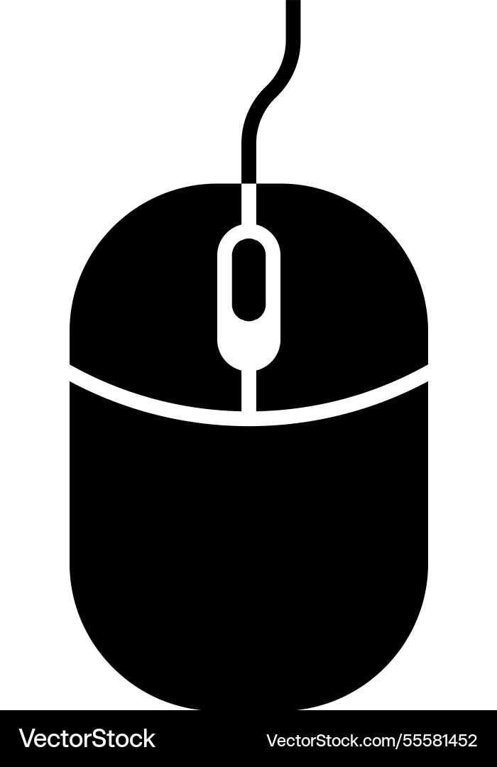 Computer mouse flat web icon concept Computer mouse flat web icon concept vector image