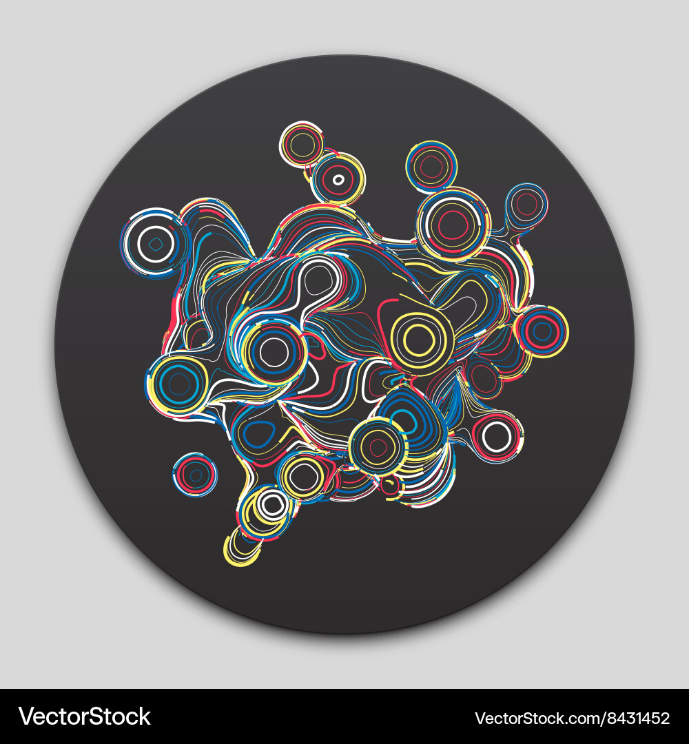 Dynamic Abstract Line Background vector image