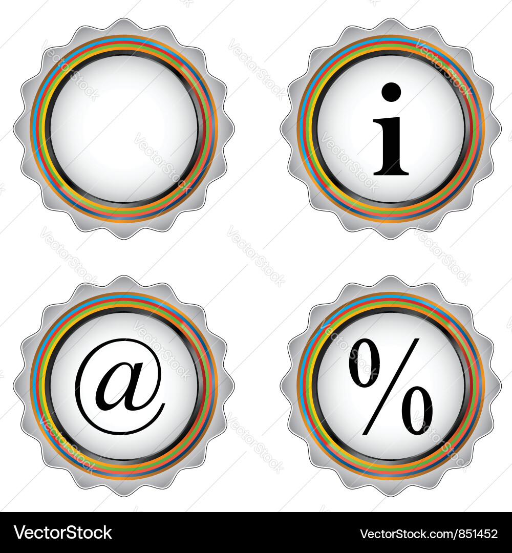 Four web icon Vector Image