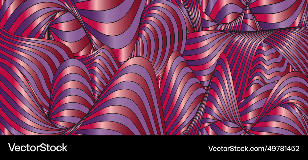 Gradient pattern of wavy lines colorful Gradient pattern of wavy lines colorful vector image