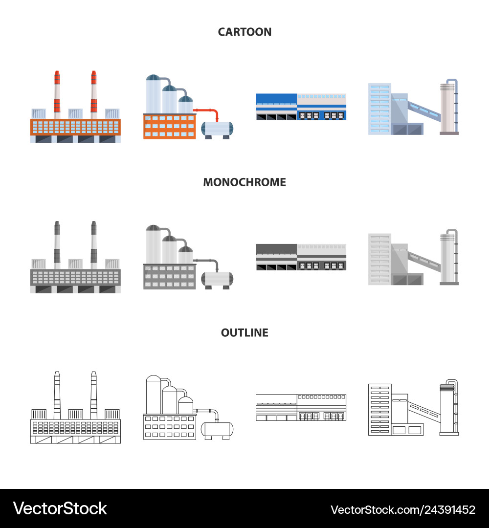 Isolated object of production and structure sign Vector Image