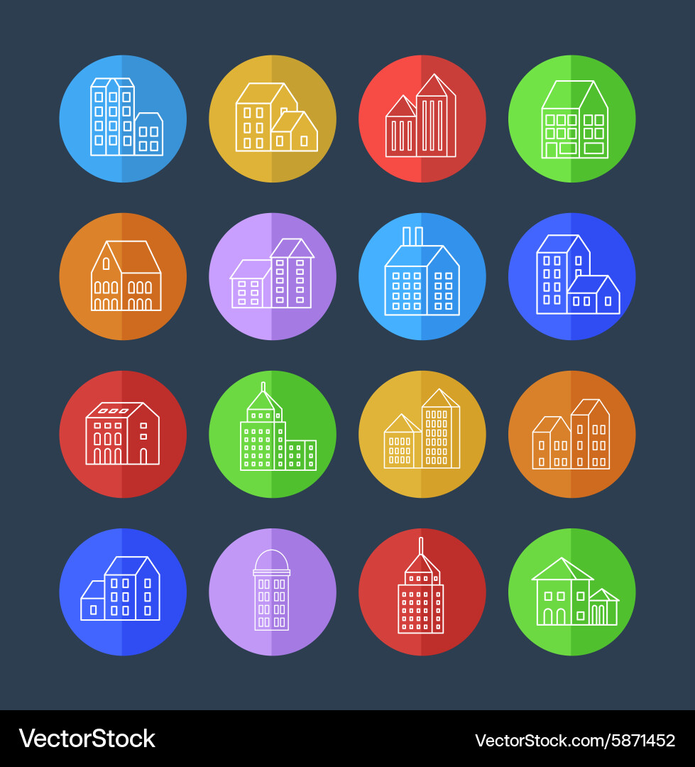 Print linear urban vector image