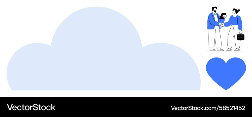 Team Collaboration & Cloud Tech Vector Image