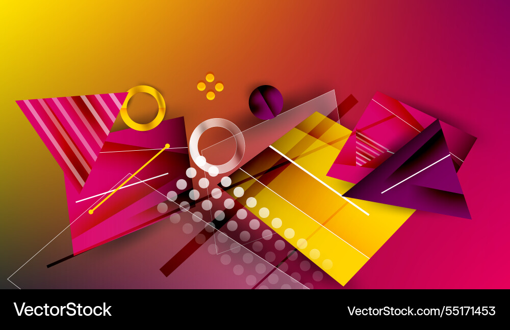 Abstract background - overlapping circles Vector Image