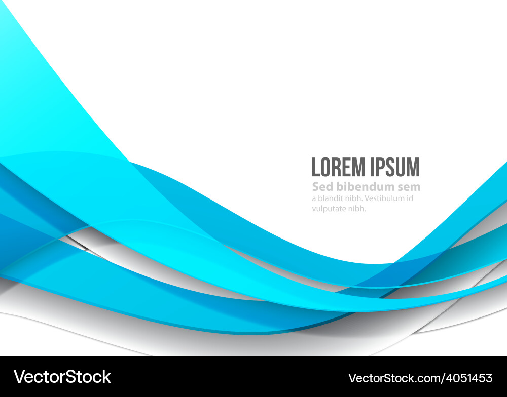 Abstract curved lines background template vector image