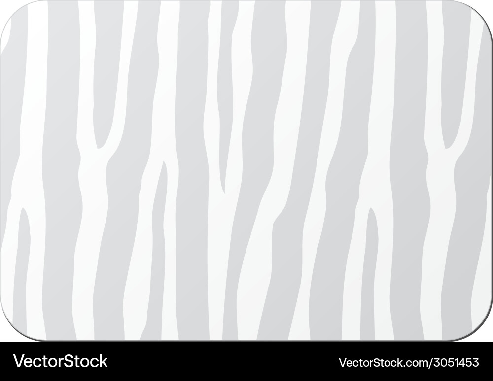 Card with zebra pattern Vector Image