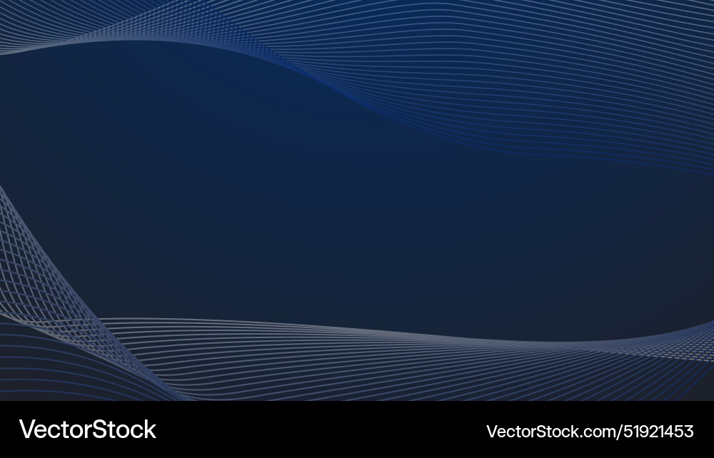 Dark blue gradient background with curve line Vector Image