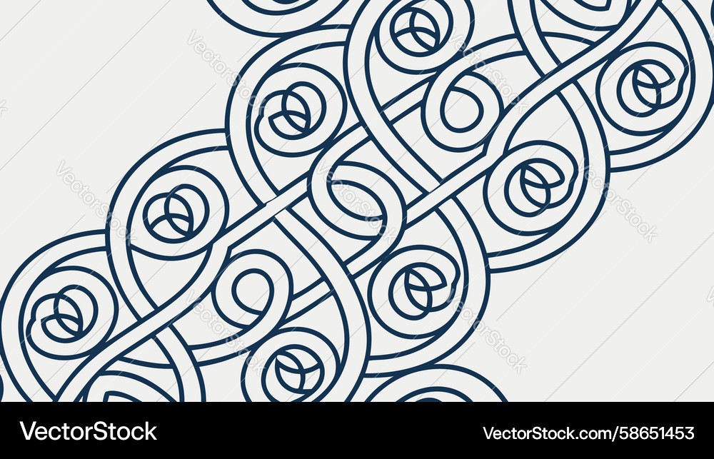 Elegant Curving Border Pattern Vector Image