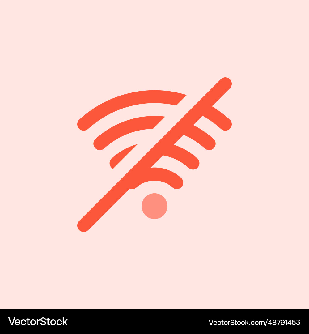 Lost or unavailability of internet connection vector image