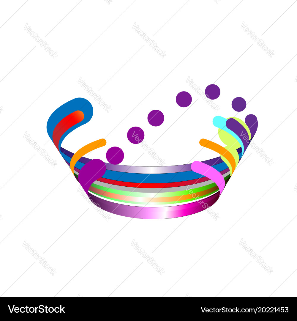 Modern abstraction composition made of various Vector Image