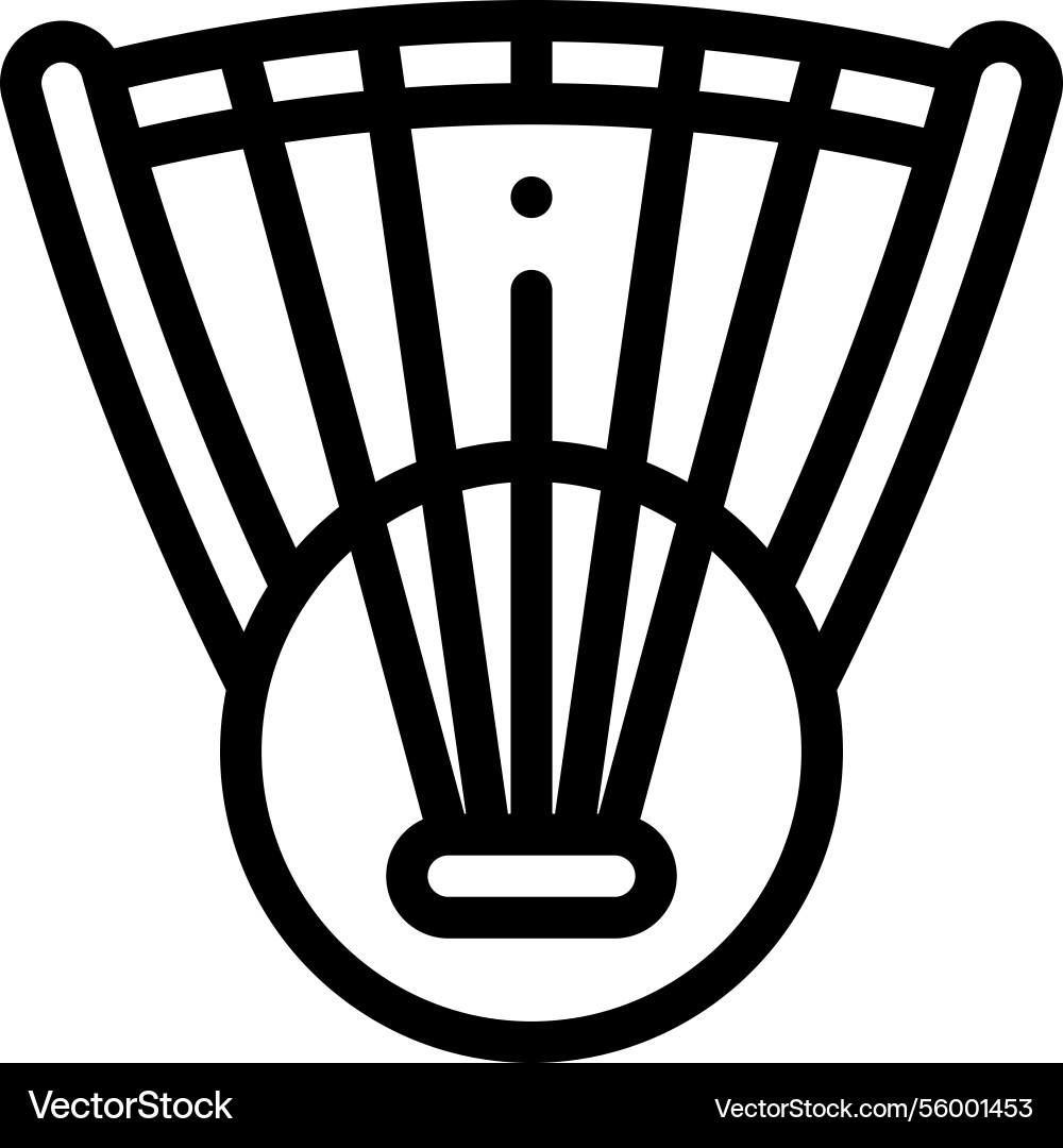 Nymph icon thin linear style design isolated Nymph icon thin linear style design isolated vector image