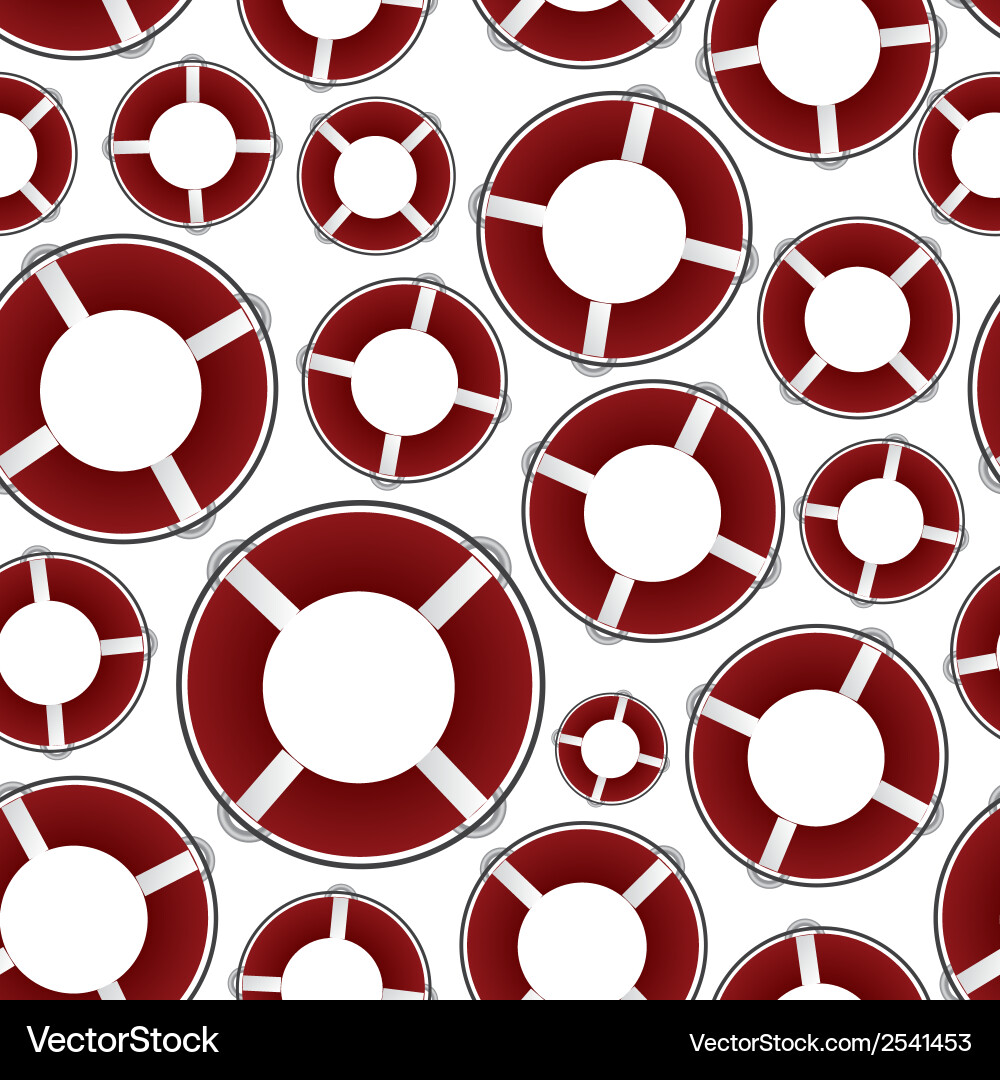 Red rescue circle pattern eps10 Vector Image