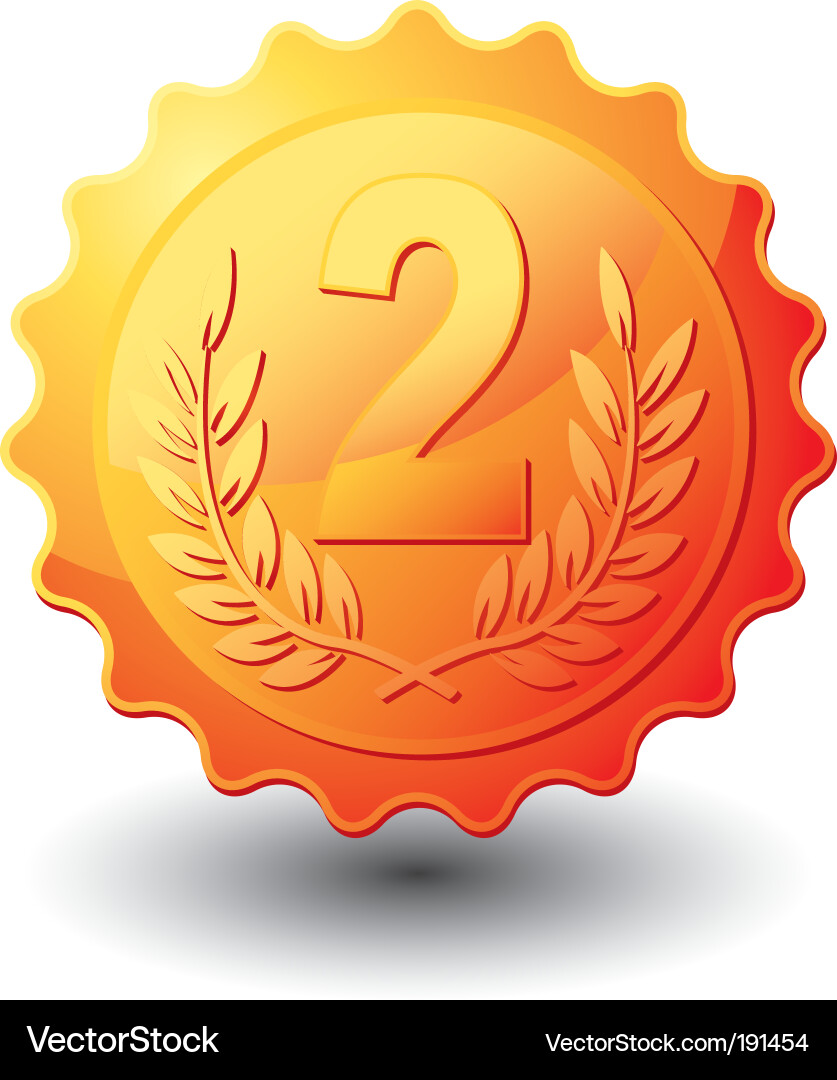 2nd seal Vector Image
