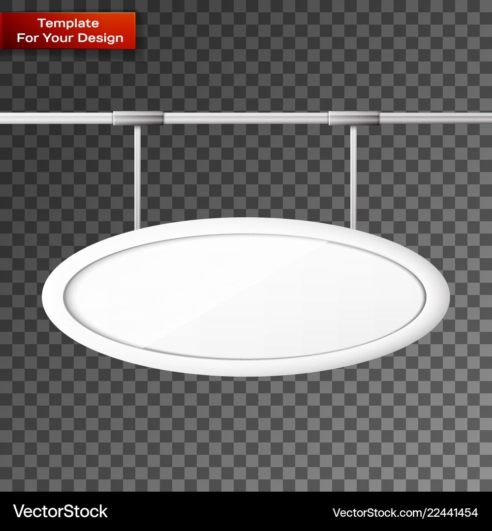 Blank billboard screen isolated Vector Image