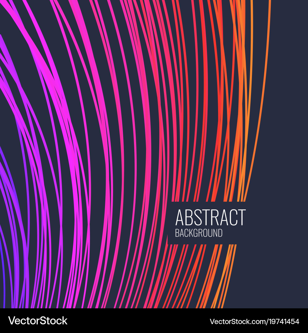 Bright abstract background with a dynamic waves vector image