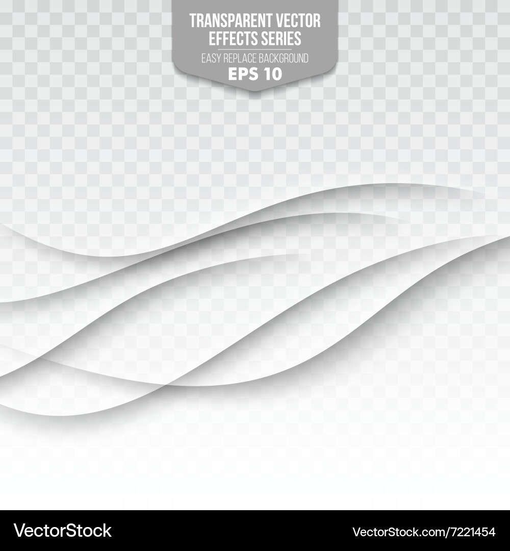 Fluid Wave Pattern - Transparent Background Vector Image