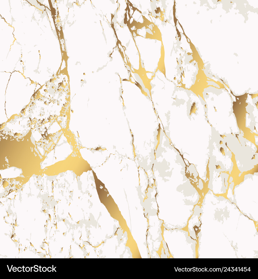 Marble texture background golden stone vector image