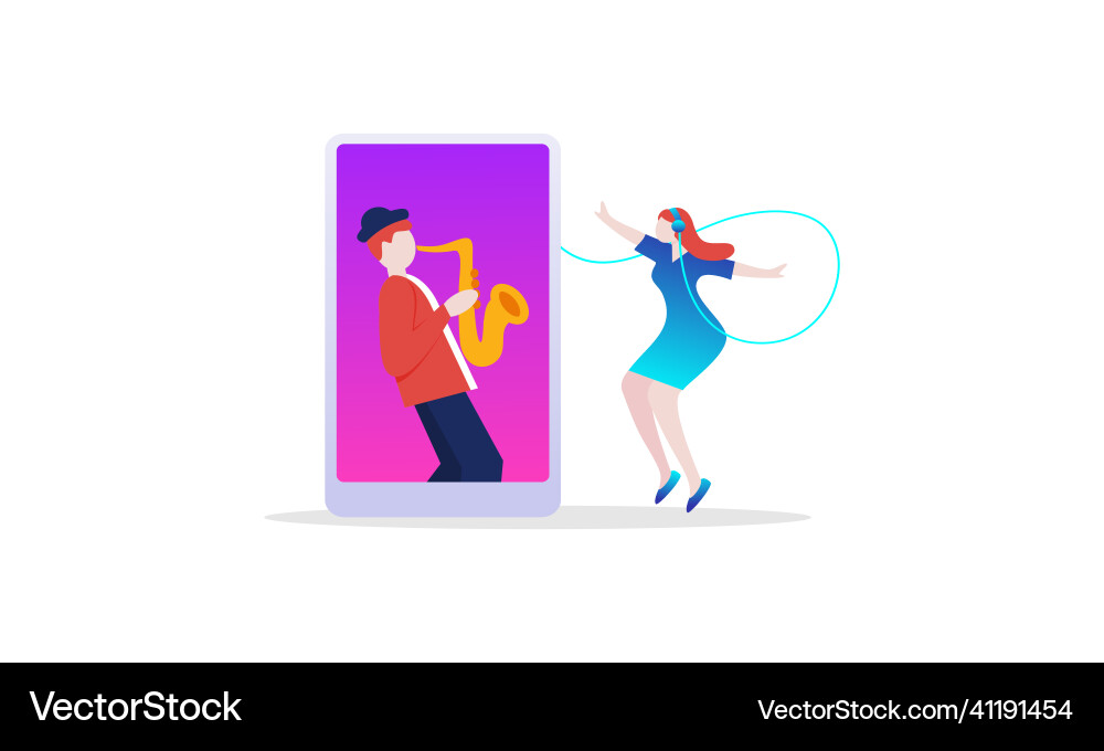 Music player application for website Music player application for website Vector Image