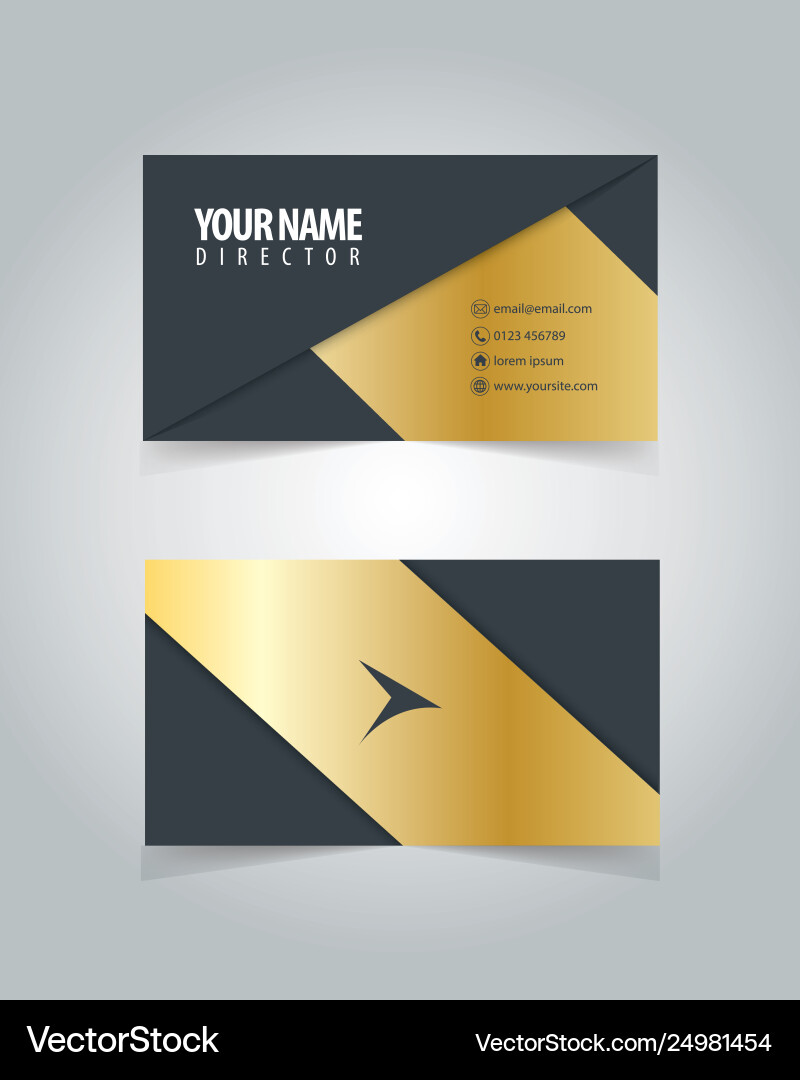 Name card design template – Royalty-Free Vector | VectorStock