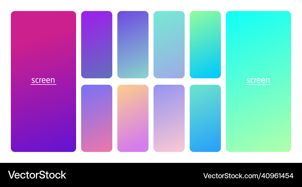 Pastel gradient smooth and soft vibrant color Pastel gradient smooth and soft vibrant color vector image