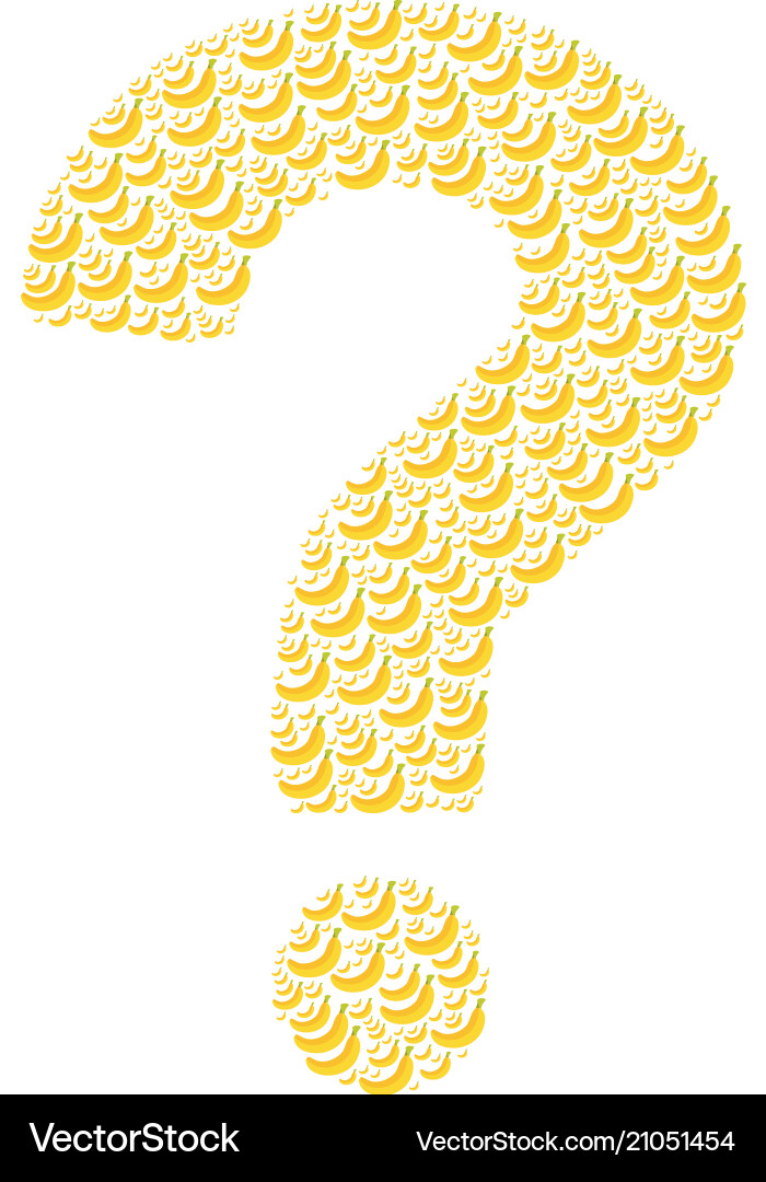 Query figure of banana icons Query figure of banana icons vector image