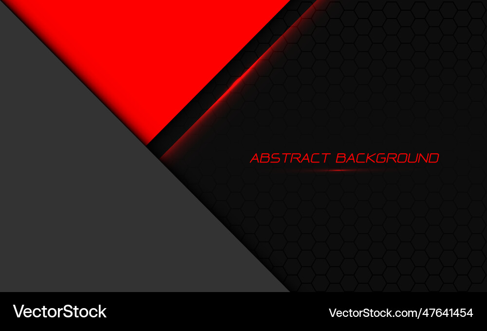 Red Grey Triangle Mesh Abstract Vector Image