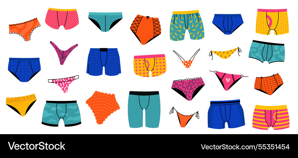 Underpants cartoon underwear clothing for man Underpants cartoon underwear clothing for man vector image