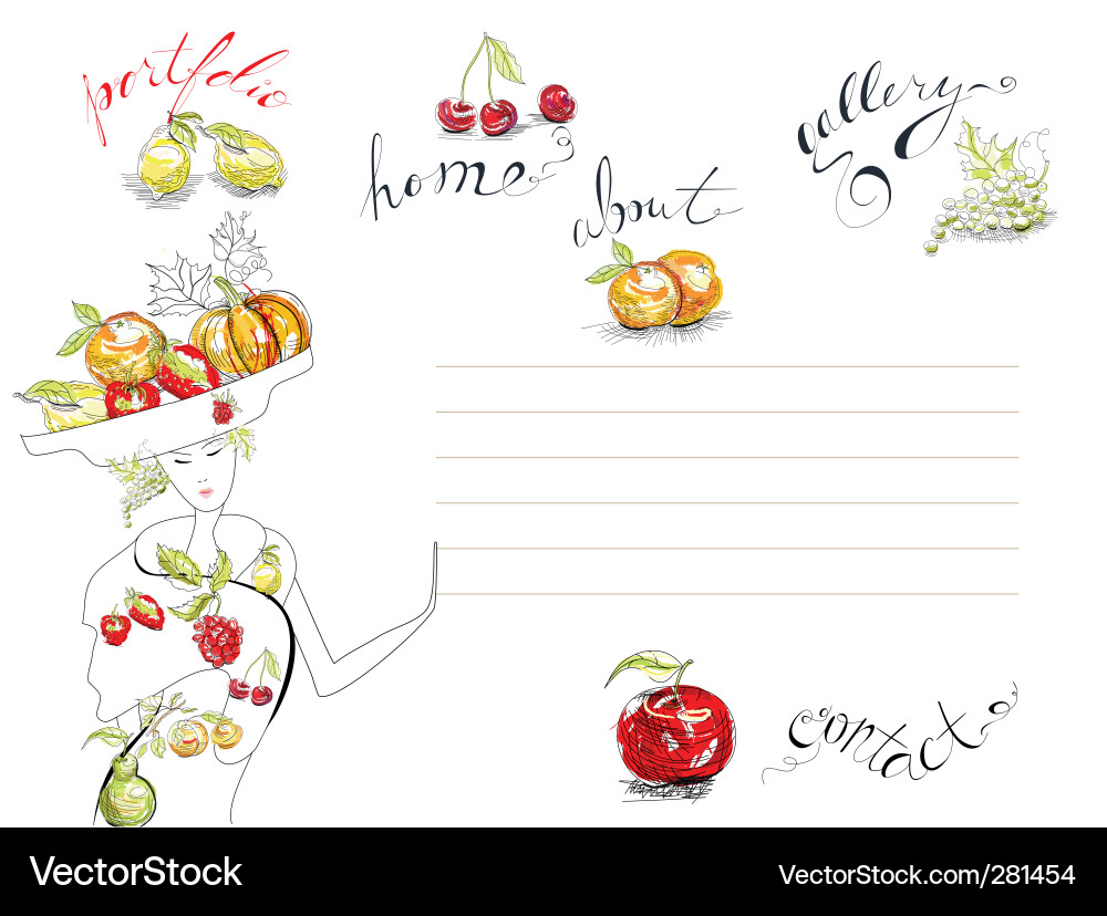 Web design template Vector Image