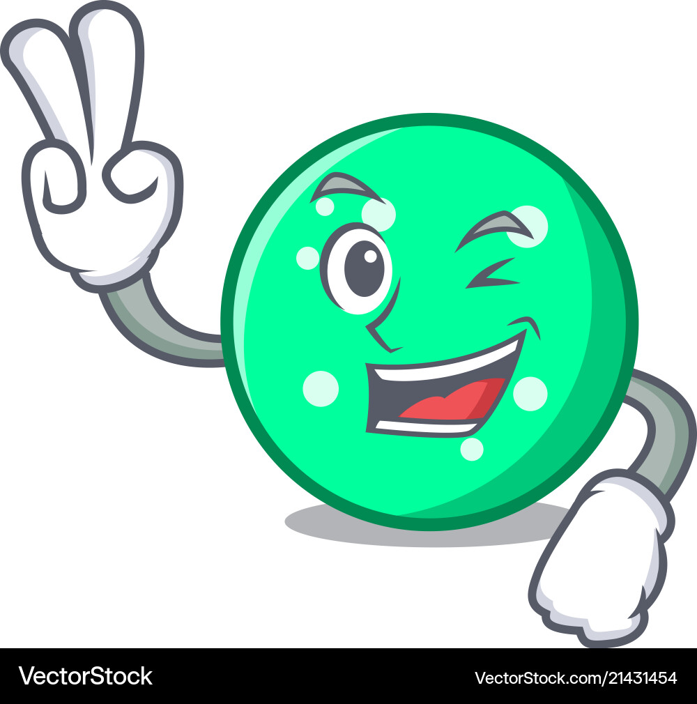 Zwei Fingerkreis Zeichen Cartoon Stil Zwei Fingerkreis Zeichen Cartoon Stil vektorbild