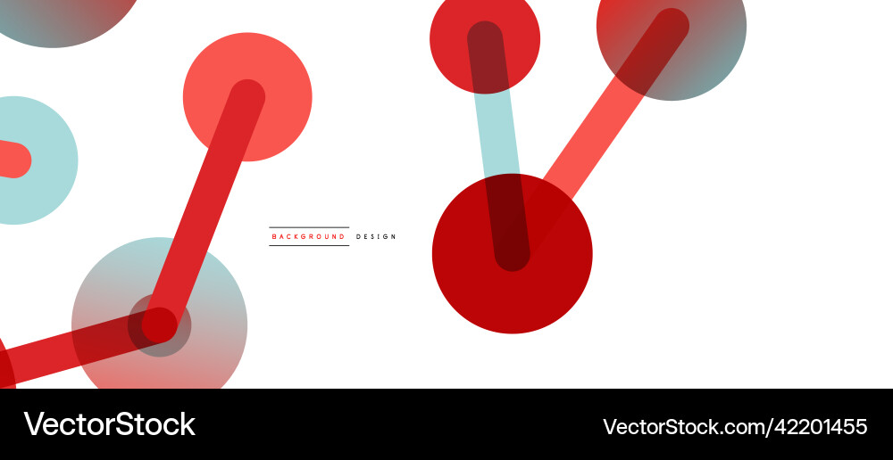 Abstract background round dots connected by lines Vector Image