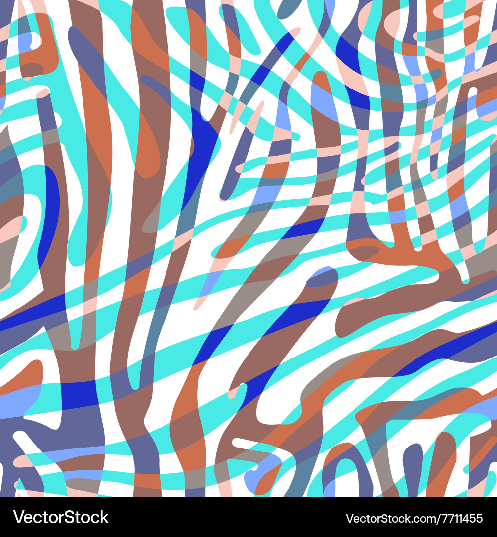 Background with colorful zebra skin pattern vector image