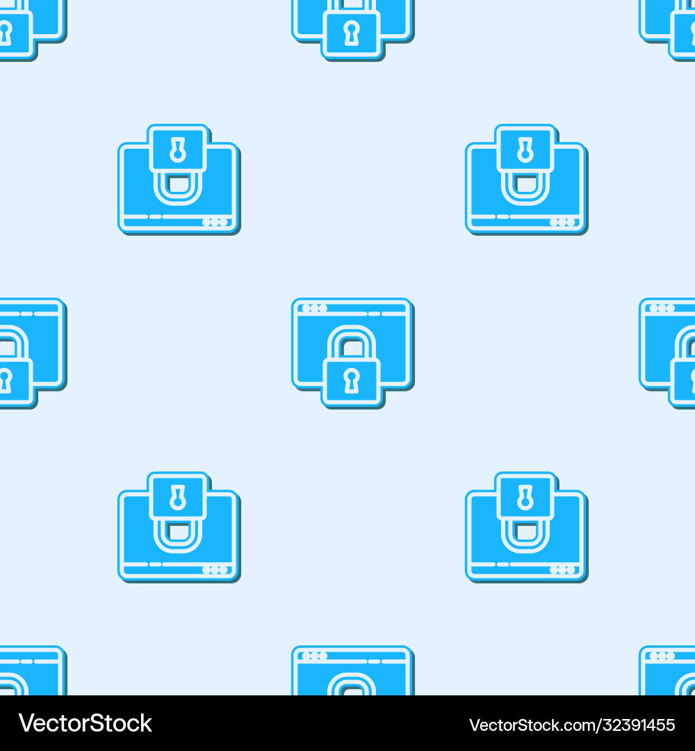 Blue line secure your site with https ssl icon Blue line secure your site with https ssl icon vector image