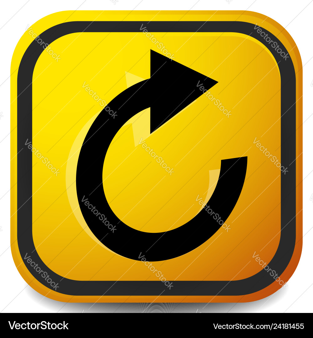 Circular arrow icon revolve rotate iteration Vector Image