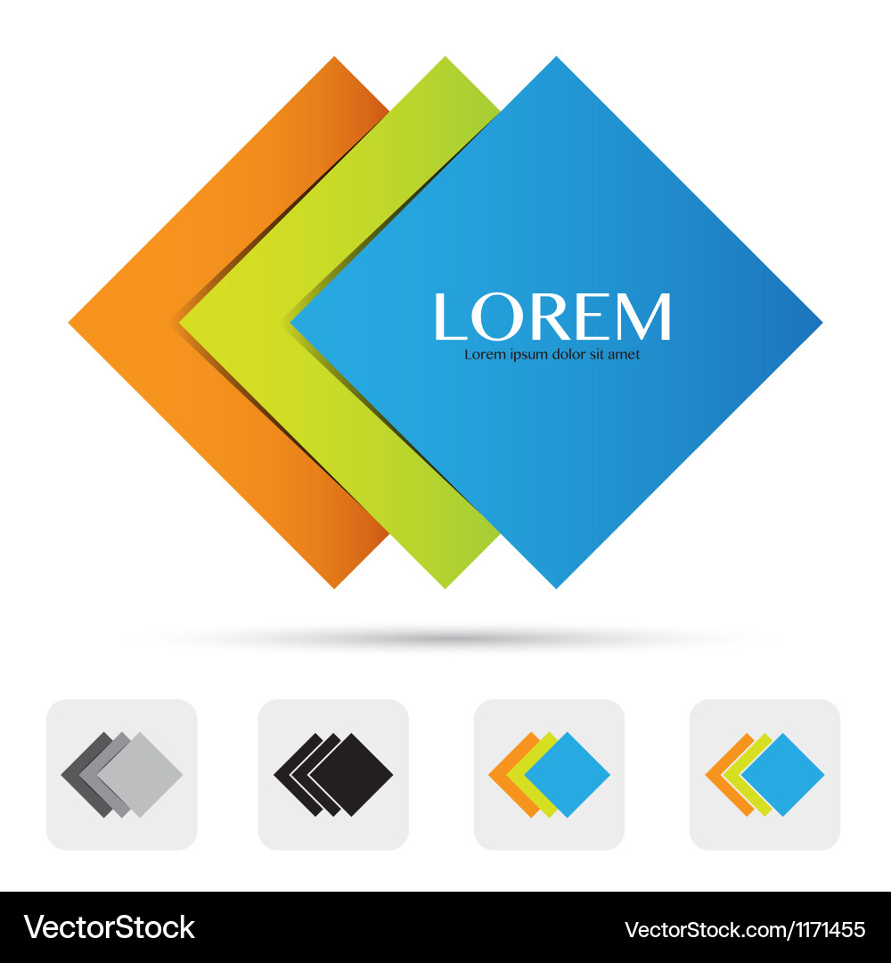 Colorful Logo Element - Abstract Shapes vector image
