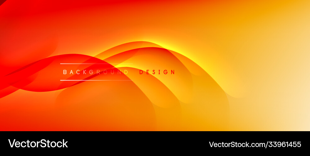 Fluid gradient waves with shadow lines and glowing Fluid gradient waves with shadow lines and glowing Vector Image