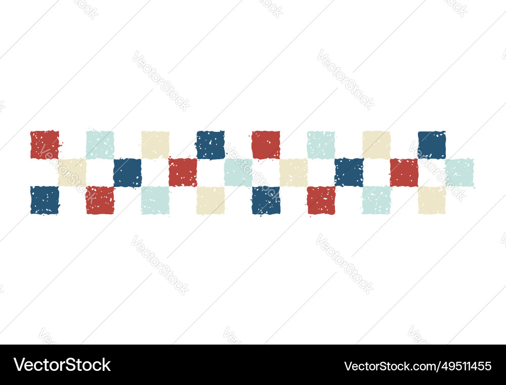 Horizontal seamless checkered pattern for new Vector Image