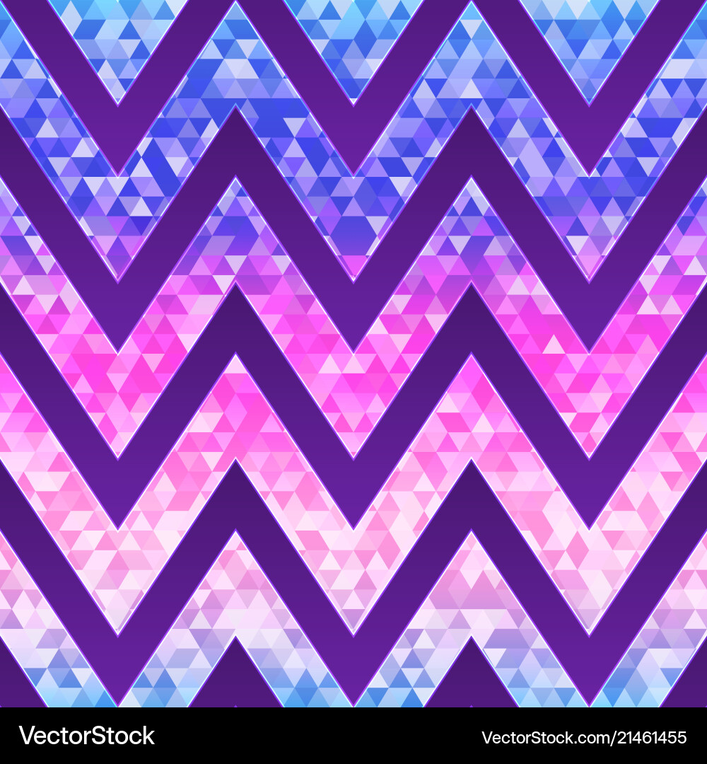 Neon Zigzag Pattern vector image