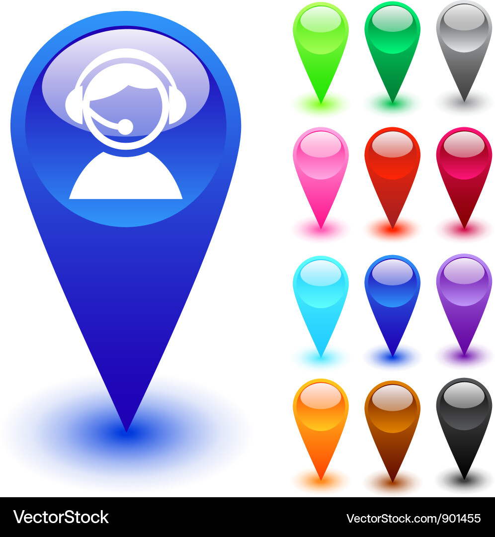 Operator button Vector Image
