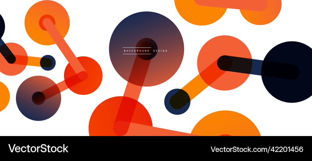 Abstract background round dots connected by lines Abstract background round dots connected by lines Vector Image