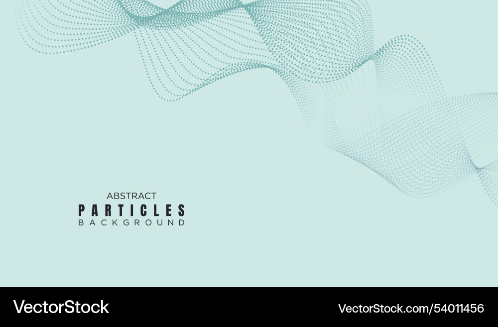 Abstract dot flowing line waves smooth curves Vector Image