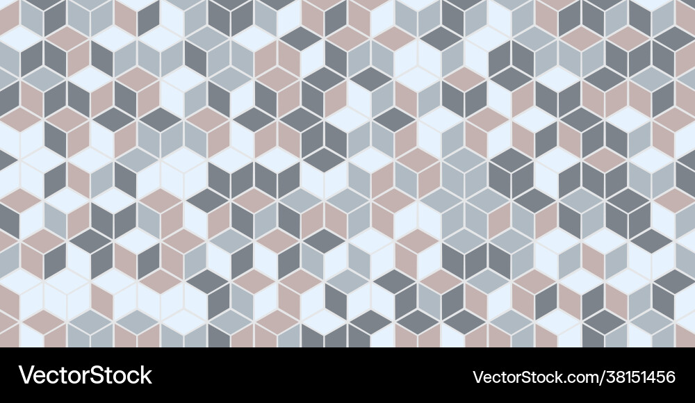 Abstract geometric seamless pattern with square Abstract geometric seamless pattern with square Vector Image