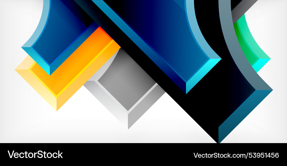 Arrow with round elements color geometric shapes Arrow with round elements color geometric shapes vector image