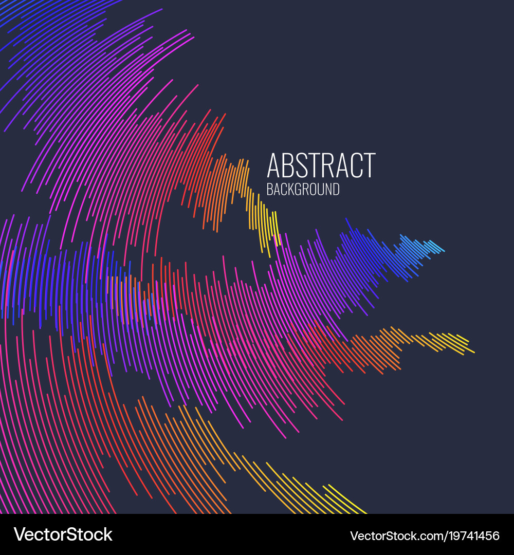 Bright abstract background with a dynamic waves vector image