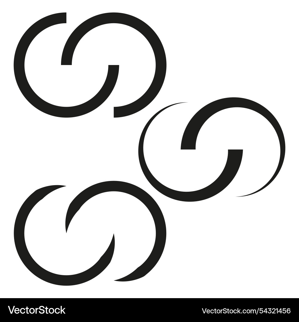 Circular arrows icon infinite loop symbol modern Circular arrows icon infinite loop symbol modern vector image