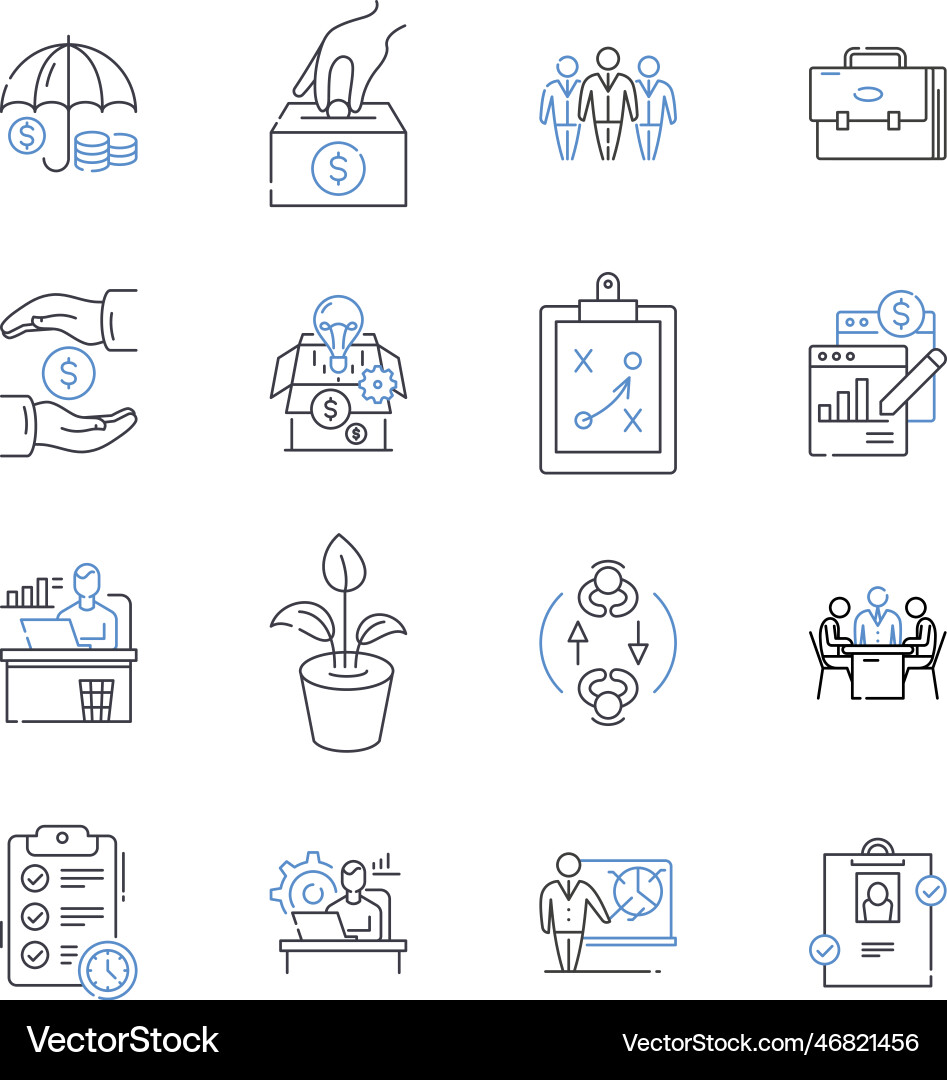 Data cloud line icons collection scalability Data cloud line icons collection scalability vector image
